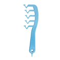 thumbnail image 1 of Professional Portable Home Salon Hair Z Shaped Wide Tooth Comb Detangling Styling Comb, 1 of 7