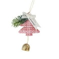 thumbnail image 2 of Christmas Tree Wind Chime Ornament with Bells, Soft Chime Hanging Decor for Home Living Room and Window(Pink), 2 of 6