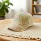 thumbnail image 1 of Gorra de béisbol con lentejuelas brillantes, ajustable, de malla, transpirable, para el sol, de viaje y con visera para fiestas, para mujer., 1 of 6