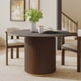 thumbnail image 1 of 47.25" Round Pedestal Dining Table,Walnut, 1 of 8