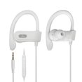 thumbnail image 1 of Avantree E171 - Sports Earbuds Wired with Microphone, Sweatproof Wrap Around Earphones with Over Ear Hook, in Ear Running Headphones for Workout Exercise Gym Compatible with Cell Phones - White, 1 of 5