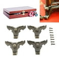 thumbnail image 1 of For 4Pcs Jewelry Box Feet Tiger Feet Shape Zinc Alloy Sturdy Rustproof Corrosion Resistant Vintage Style Jewelry Box Legs, 1 of 7