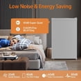 thumbnail image 4 of Eastvita 4.3 Cu.Ft One - Door Mini Fridge with Freezer/7-Level Temperature Control/Grey Color, 4 of 5