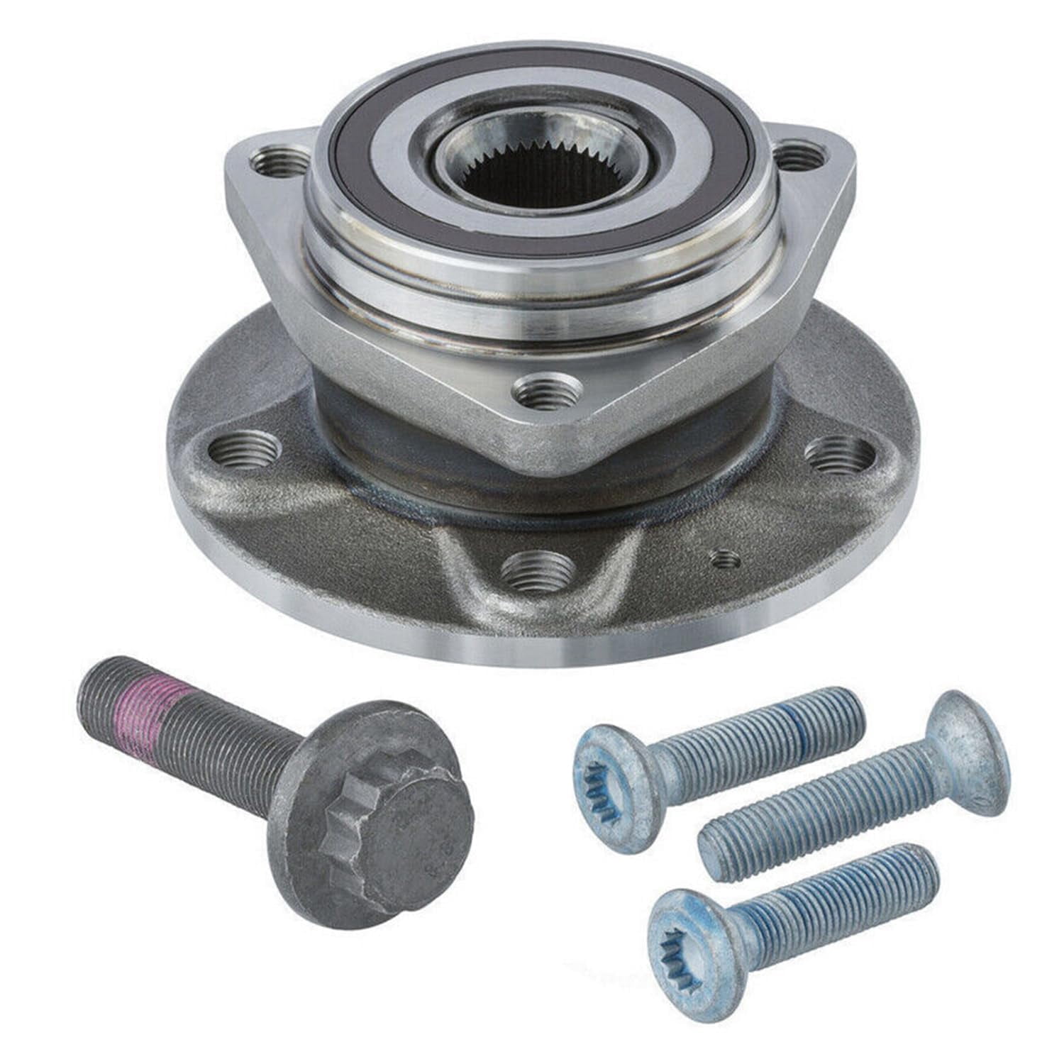 Detroit Axle - Pair Front Wheel Bearing Hubs for 2015-2020 Volkswagen Golf, 2019-2023 Jetta, for 2015-2020 Audi A3, 2015-2021 GTI, 2018-2024 Tiguan