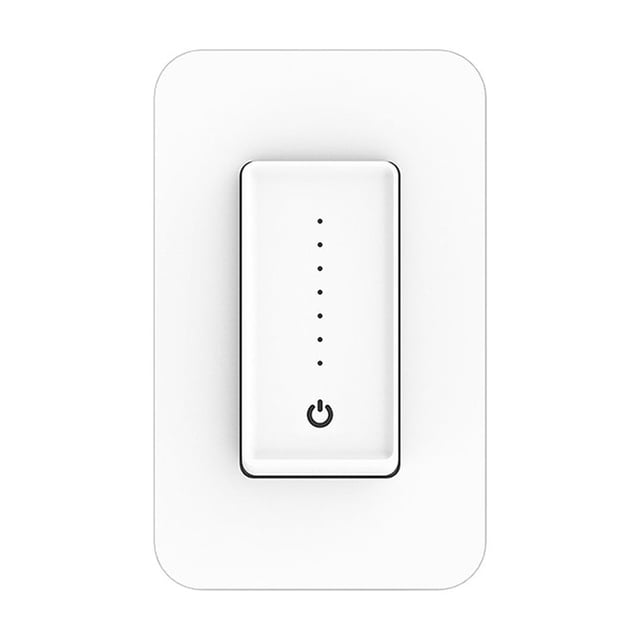 Interrupteur Variateur de Lumière Intelligent Wi‐Fi Intelligent Compatible avec la Maison pour Commande Vocale, Aucun Concentrateur Requis, Fiable et Fiable