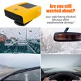 thumbnail image 3 of 2 In 1 Car Heater Windshield Defogger Auto Window Defroster Fast Heating Car Heater 12V Black, 3 of 9