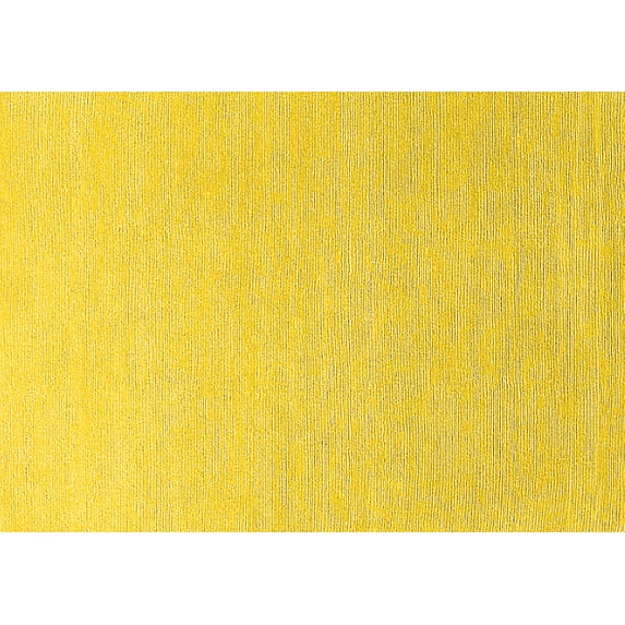 Ahgly Company Machine Washable Indoor Rectangle Oriental Yellow Industrial Area Rugs, 6' x 9'