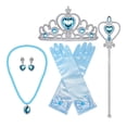 thumbnail image 2 of Conjunto de accesorios para disfraz de princesa, corona, cetro, collar, aretes y guantes, 2 of 6