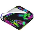 thumbnail image 2 of Bixox Fleece Blanket Bright Mushrooms Pattern Super Soft Double-Sided Microfiber Flannel Blanket for Sofa, Bed, Couch,Suitable for All Seasons - 80"x60", 2 of 5