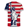 thumbnail image 4 of UVEASISHA 4th of July Shirts Men Cotton,Mens Patriotic Tee Shirts Graphic July 4th T-Shirt Teens O-Neck Casual Short Sleeve America Flag Fourth of July Muscle Workout Tshirts 2025, 4 of 5
