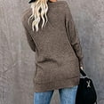thumbnail image 5 of Cardigan for Women Winter Sweater Cardigan for Women Plus Size Casual Solid Long Sleeve Open Front Knitted Coats Ladies Comfy Sweater Outwear with Pocket 2023 Jacket Holiday, 5 of 7