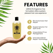 CMR Cosmetics Uniplex R Bond Rebuilder - العناية بإصلاح الشعر للشعر ، تقوية المصل للسندات الضعيفة ، حل العناية بالشعر المغذي للمرونة المحسنة والتألق