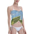 thumbnail image 4 of Geaub Elephant Dog Women's Short Wrap Skirt, Beach Sun Protection Shawl, Swimsuit Bra, Swimwear Tunic, 4 of 7