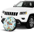 thumbnail image 2 of Kdxio Cartoon Car Racing for Tire Cover Wheel Protectors Tyre Covers Weatherproof Wheel Covers Universal Fit for Trailer Rv SUV Truck Camper Travel Trailers 17 inch, 2 of 8