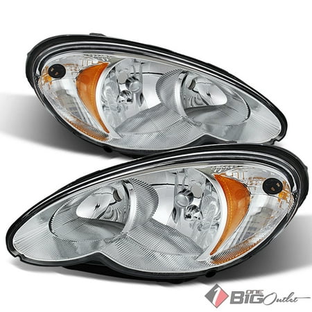 For 2006 2010 Pt Cruiser Chrome Housing Replacement Headlights For 2006 2010 Pt Cruiser Chrome Housing Replacement Headlights Headlamps Lh Rh Set Pair Left Right 2007 2008 2009