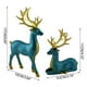 thumbnail image 3 of Artesanías Decorativas Figuras de ciervos decorativas para vinoteca, decoración del hogar, salón, mueble de TV, azul marino Rkxzt, 3 of 9