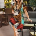 thumbnail image 3 of Easygdp Meditating French Bulldog para Vestido Transpirable de Mujer, Vestido Suelto de Manga Corta con Pliegues y Bolsillos para el Verano, 3 of 6