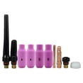 thumbnail image 1 of 10x s de consumibles de soldadura Abrazadera de cobre 1/16 '' 1.6mm TIG Collet Body para 17 18 26 Series TIG Repuesto de soldadura DYNWAVEMX Consumibles de soldadura, 1 of 8