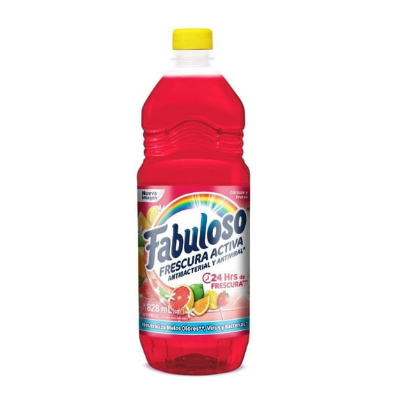 Limpiador multiusos Fabuloso Frescura Activa Cítricos y Frutas 828 ml