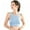 Blue, variant on Women's Padded Sport Bras Seamless Wire Free Mesh Stitching Shockproof Bra Crop Top for Running Exercise Yoga Gym