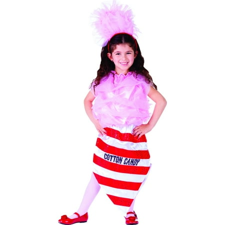 Dress Up America Girl's Cotton Candy Costume