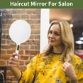 thumbnail image 6 of Unique Bargains Round Handheld Portable Mirror with Handle 4.7" W x 9.5" L White, 6 of 7