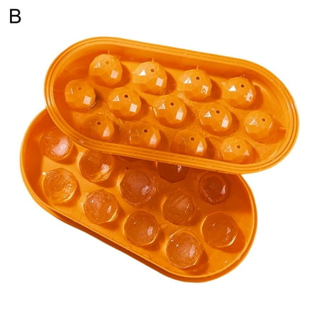 

Hadanceo Ice Ball Mold Stackable Clear Texture Multi-grid Ice Ball Mold Smooth Edges Pretty Kitchen Accessories