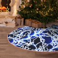 thumbnail image 5 of Rateoe Blue Lightning2 Pattern Christmas Tree Skirt with Ties , Christmas Tree Decorations, Farmhouse Christmas Decor Xmas Holiday Decorations-30", 5 of 6