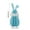 Blue, variant on Sruoe Yellow DIY Wooden Easter Bunny Figurine, 3D Assembly Rabbit with White Feather Trim, Easter Decorations for Home Tabletop Ornament Spring Farmhouse Gift for Kids Craft