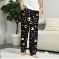 thumbnail image 3 of Halloween Pajama Pants Women Men Couples Halloweens Pjs Pants Unisex Funny Pajama Bottom Sleepwear for Party, 3 of 6