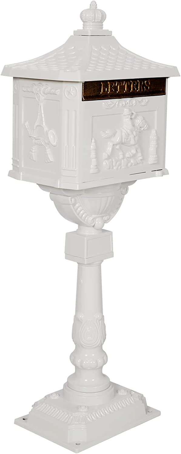 Aluminum Locking Mailboxes for Outside Mailboxes Heavy Duty Cast