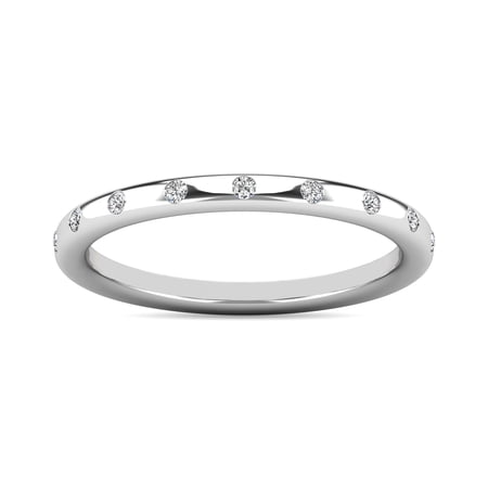 Diamond 1/10 ct tw Stackable Ring in 10K White Gold