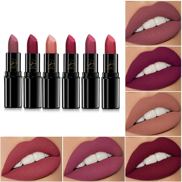 XWSHYW Lápiz Labial Barra de Labios Mate New Star Barra de Labios Barra de Labios Mate Barra de Labios Duradera