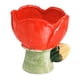 thumbnail image 4 of Cuenco de porcelana con forma de tulipán, ligero, moderno, para almacenamiento y preparación de cocina. Rojo, 4 of 9