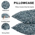 thumbnail image 5 of Throw Pillow Covers 24x24 Inch Set of 2, Navy Blue Spring Floral Waterproof Outdoor Pillow Covers, Farmhouse Flowers Elegant Pastoral Decorative Cushion Pillowcases for Couch, Sofa, Bed, Patio, 5 of 9