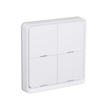 

Andoer RSH-Zigbee-SC04 Zigbee Scene Switch Remote Control 2.4Ghz Smart Home Switch with 12 Scenes 4 Gang BT Switch Hub Required