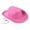 Hot Pink, variant on Mikilon Men and Women Straw Hat Outdoorsy Comfortable Breathable Hats Solid Color Wide Brimmed Hats