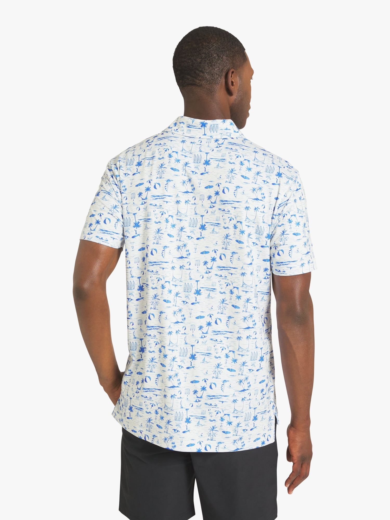 Chaps Men's Printed Performance Polo, Sizes S - 2XL