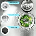 thumbnail image 2 of Utility Sink with Cold & Hot Water Faucet,Free Standing Sink,Freestanding Single Bowl Laundry Sink for Villa Laundry & Cleaning Area, 2 of 8