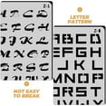 thumbnail image 3 of Dosaele2 Sets Reusable Alphabet Stencils For Crafts Plastic Letter Templates Lettering Stencils Diy Stencils For Crafts Alphabet Drawing Templates, 3 of 8