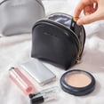 thumbnail image 4 of Minnieouse Neceser de maquillaje para mujer, multifunción, impermeable, de cuero, con cremallera, para lápices labiales, neceser, organizador de viaje, Ropa, zapatos y accesorios Miscelánea Gris Minnieouse AP017900-03, 4 of 6