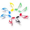 thumbnail image 1 of Ensemble Assorti de 8 Clips de Notes de Musique de Différentes Couleurs, 1 of 5