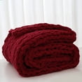 thumbnail image 4 of Longhui Bedding Handmade Chunky Knit Blankets, Luxurious Chenille Cable Knit Throw Blanket Yarn for Couch Sofa and Bed, Ultra Soft Decorative Mustard Yellow Christmas Blanket, Machine Washable 51 x 63, 4 of 8