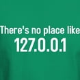 thumbnail image 3 of CafePress - There's No Place Like 127.0.0.1 Dark T Shirt - Men's Classic Graphic Cotton T-Shirt, 3 of 4