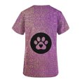 thumbnail image 4 of Fiudx Camisas de Mujer Top de Trabajo Informal con Cuello En V y Manga Corta Estampado a La Moda para Mujer, 4 of 4