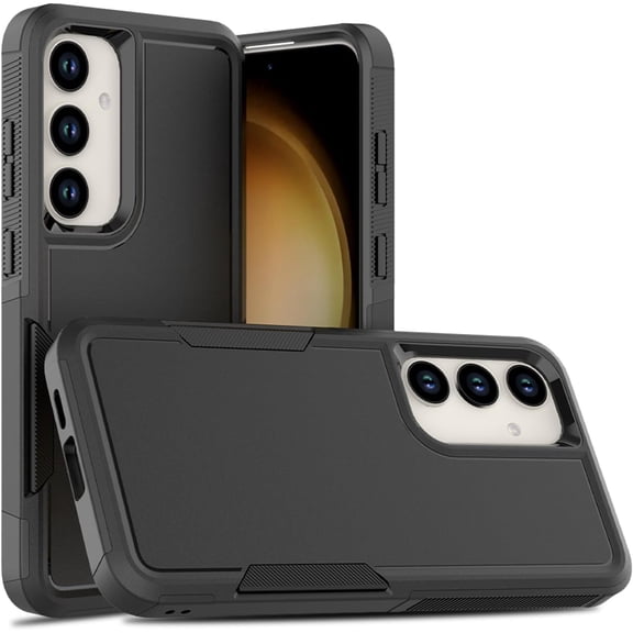Dual Layer Protective Heavy Duty Cell Phone Cover, For Samsung Galaxy A15 5G Case 2 in 1 Military Grade Drop Heavy Duty Rugged Shockproof Protective Cover(Black)