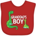 thumbnail image 3 of Inktastic Granddads Boy Grandson Dinosaur Boys Baby Bib, 3 of 4