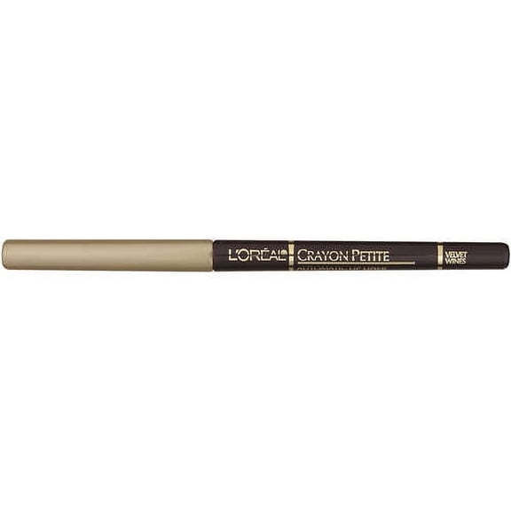 L'Oreal Crayon Petite Automatic Lip Liner, Velvet Wines, 0.01 Ounce