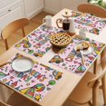 thumbnail image 5 of Pink Children's Day Placemats Set of 6 Car Tree Stars Modern Abstract Art Cartoon Place Mats Indoor Wipeable Table Mats Washable Dining Table Placemats for Kitchen Holiday Party Home Decor 13x19 Inch, 5 of 9
