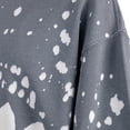 thumbnail image 4 of Women's Gameday Couture  Gray Houston Texans Oversized Faded Wash Tri-Blend Pullover Sweatshirt, 4 of 4